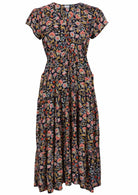 Rayon Floral dress on a white background
