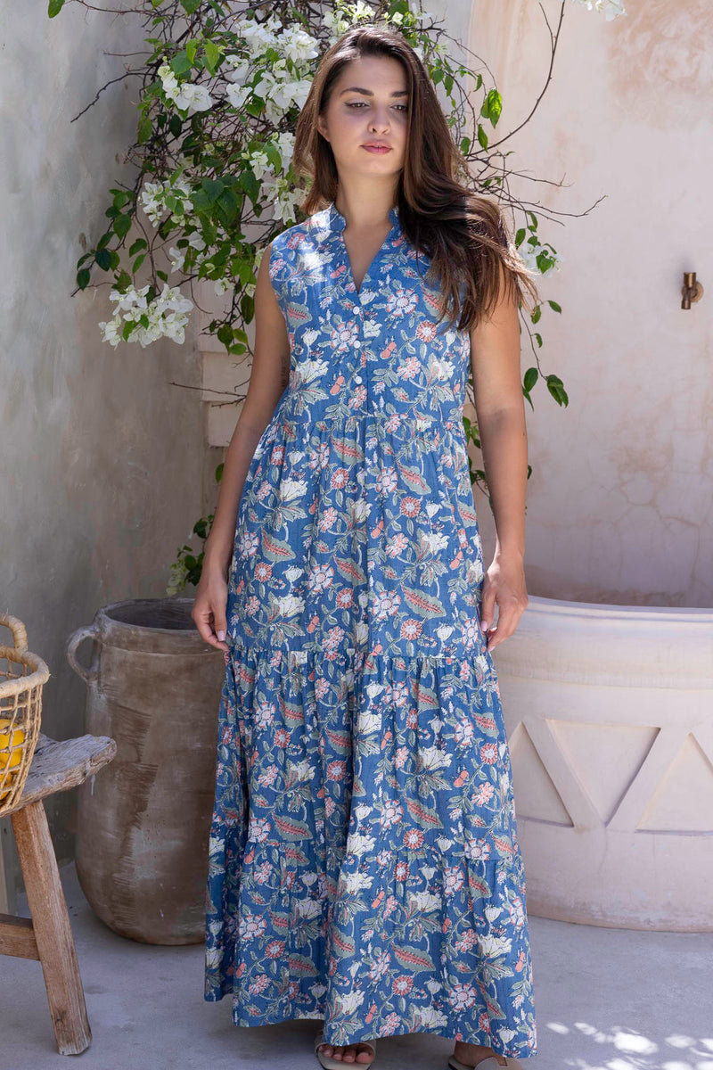 Boho Tiered Maxi Dress Dahlia
