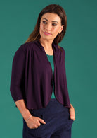 3/4 sleeve bolero cardigan