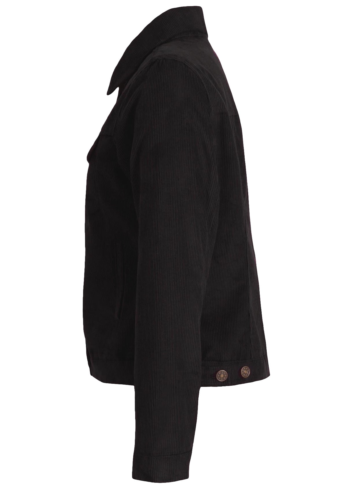 Corduroy jacket with front and breast pockets