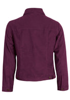 Cotton corduroy jacket with adjustable tabs back view