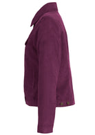 Corduroy jacket with front and breast pockets side view