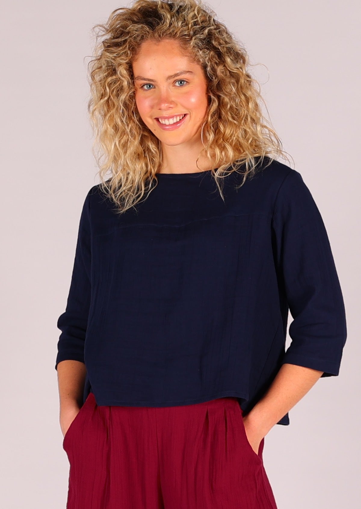 Lightweight cotton loose fit top perfect for day and night wear