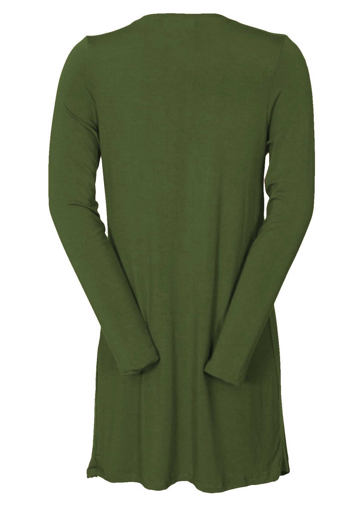 back view long length cardigan