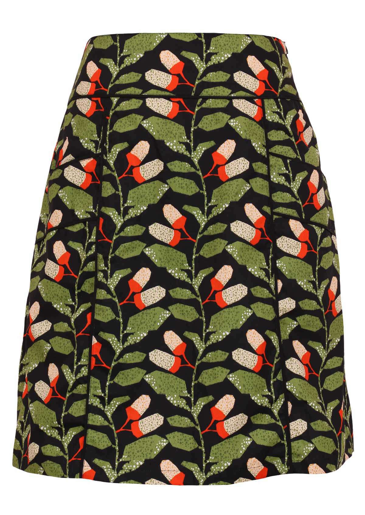 Aalia Skirt Oak front mannequin pic