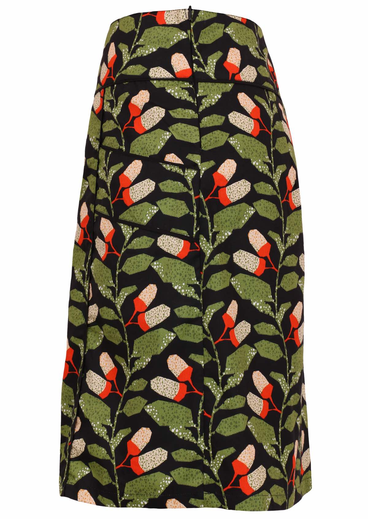 Aalia Skirt Oak side mannequin pic