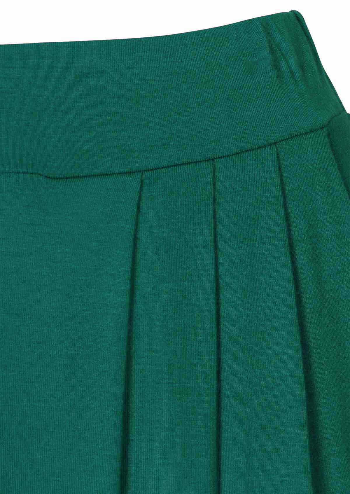 close up pleated front detail women's pant