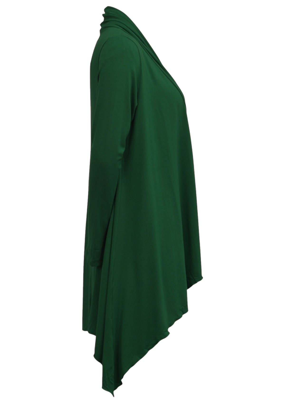 side view long sleeve cardigan