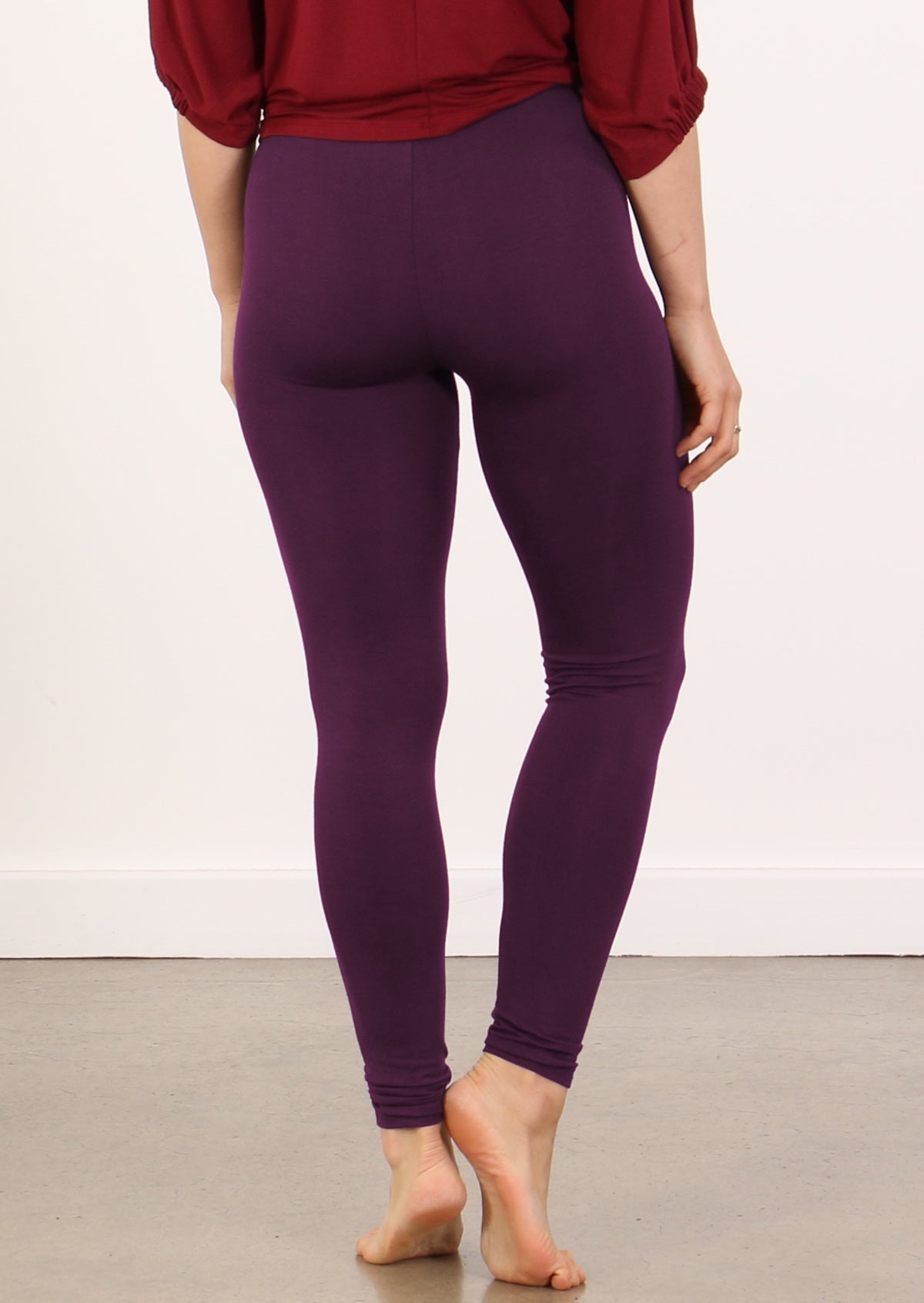 full length jersey fabric leggings