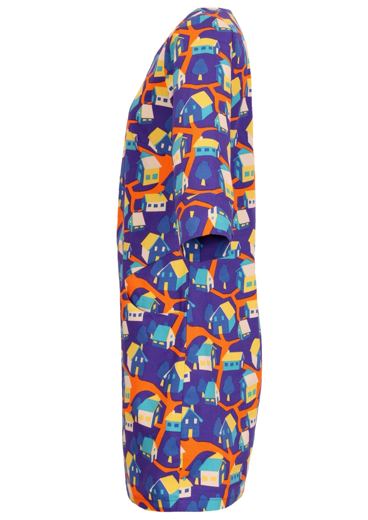 side view 3/4 sleeve women's dress