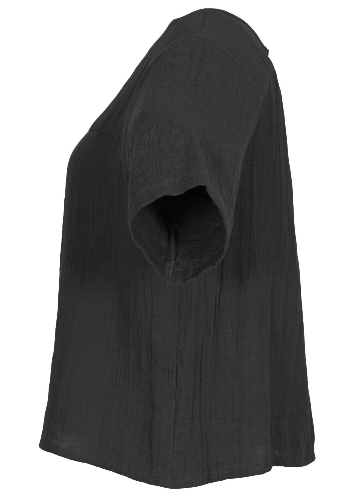 side view short sleeve cotton top Australia