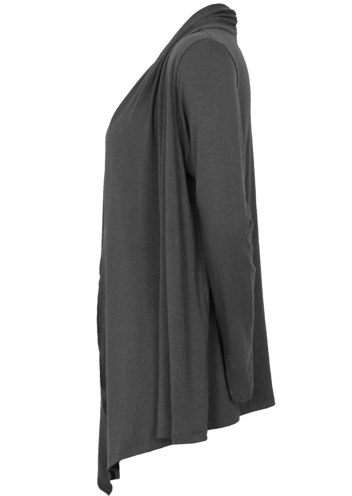 side view longer at front cardigan