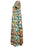 side view short sleeve midi dress