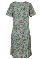Back View Knee Length Cotton Dress