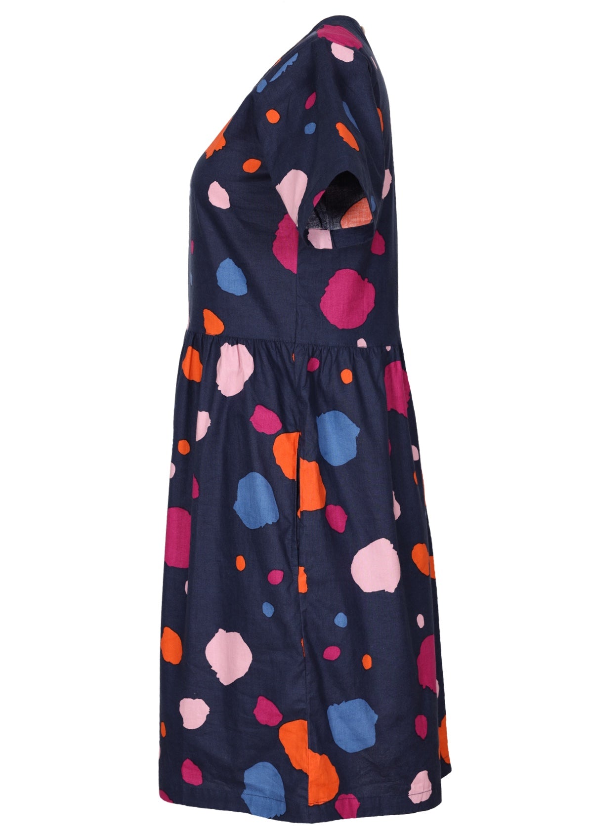 Side View 100% Cotton Womens Dress