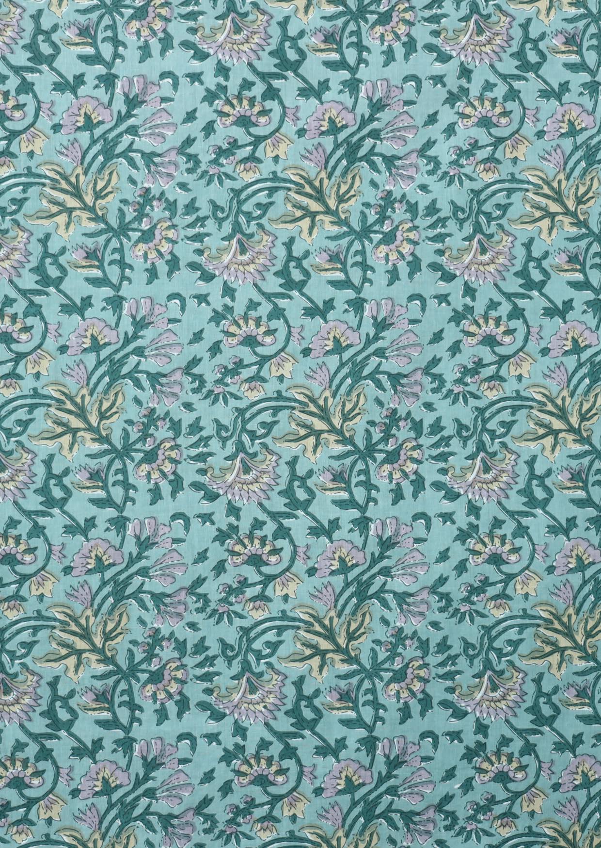 Sage Print Collection - Sage Green Floral Cotton Dresses, Tops and Pants