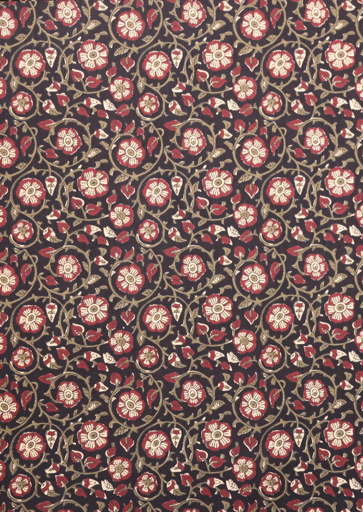 Sahira Print Collection - Cotton Dark Floral Block Print Dresses & Skirts