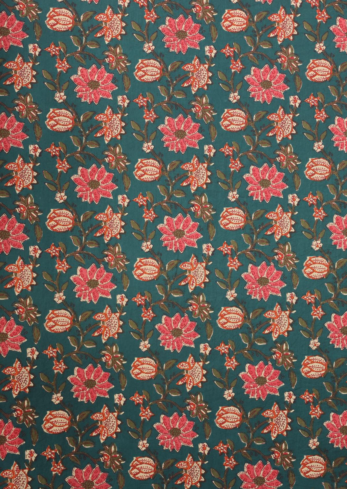 Vanya Print Collection - Green Based Cotton Floral Dresses, Skirts & Tops