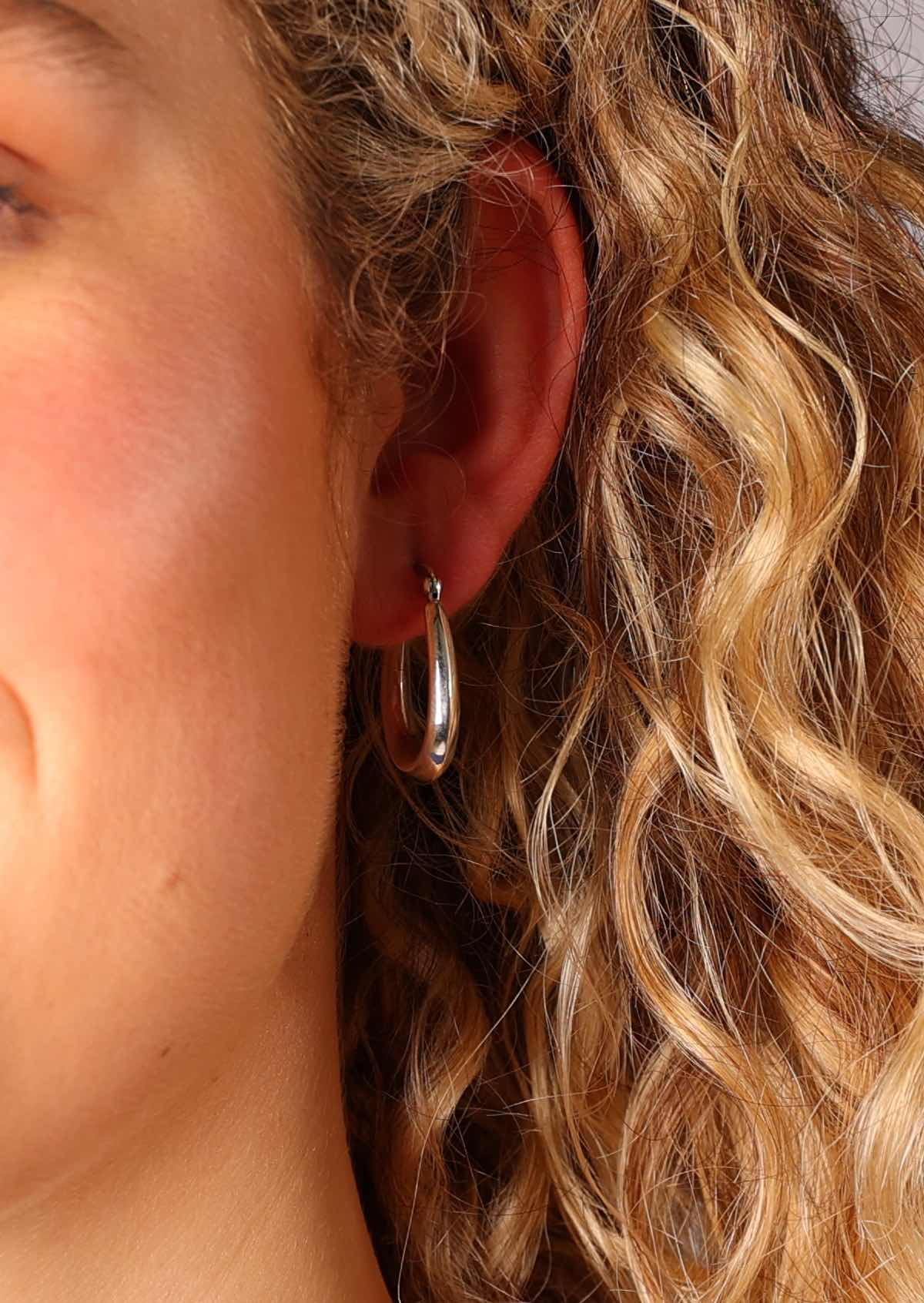 A great pair of everyday silver hoop earrings