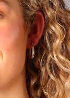 A great pair of everyday silver hoop earrings