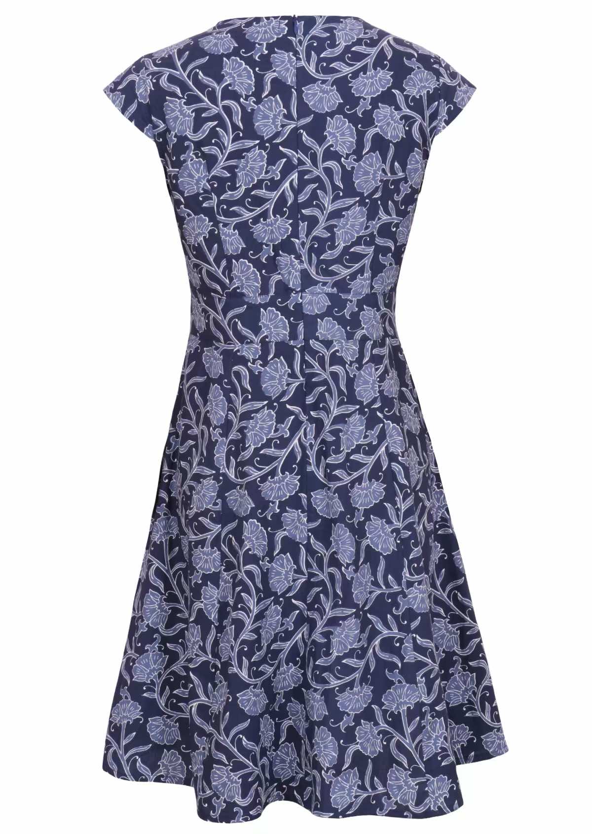 100 percent cotton retro style dress with pockets back