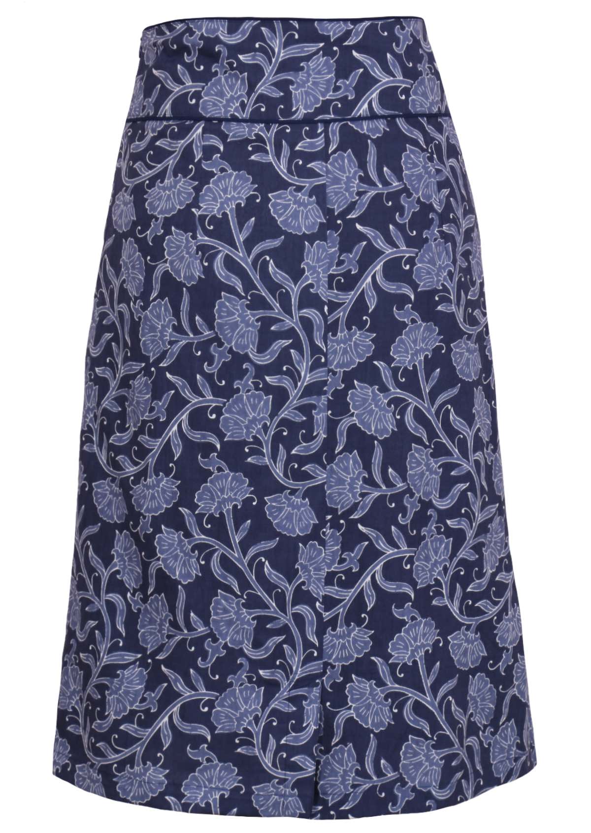 Bridgette skirt Neela navy cotton retro pencil skirt 