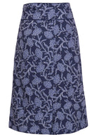 Bridgette skirt Neela navy cotton retro pencil skirt 