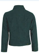 Cotton corduroy jacket with adjustable tabs