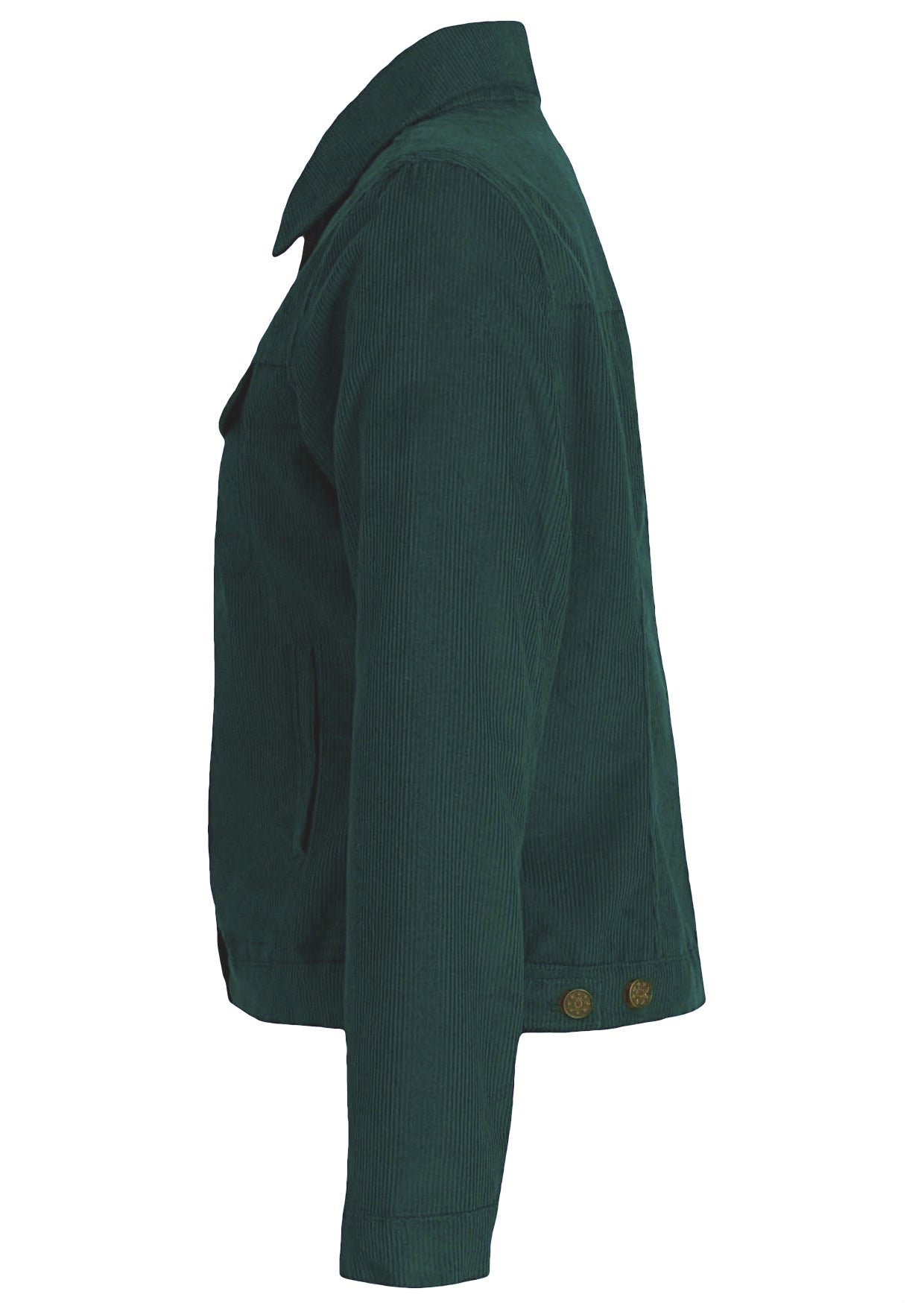 Corduroy jacket with front and breast pockets