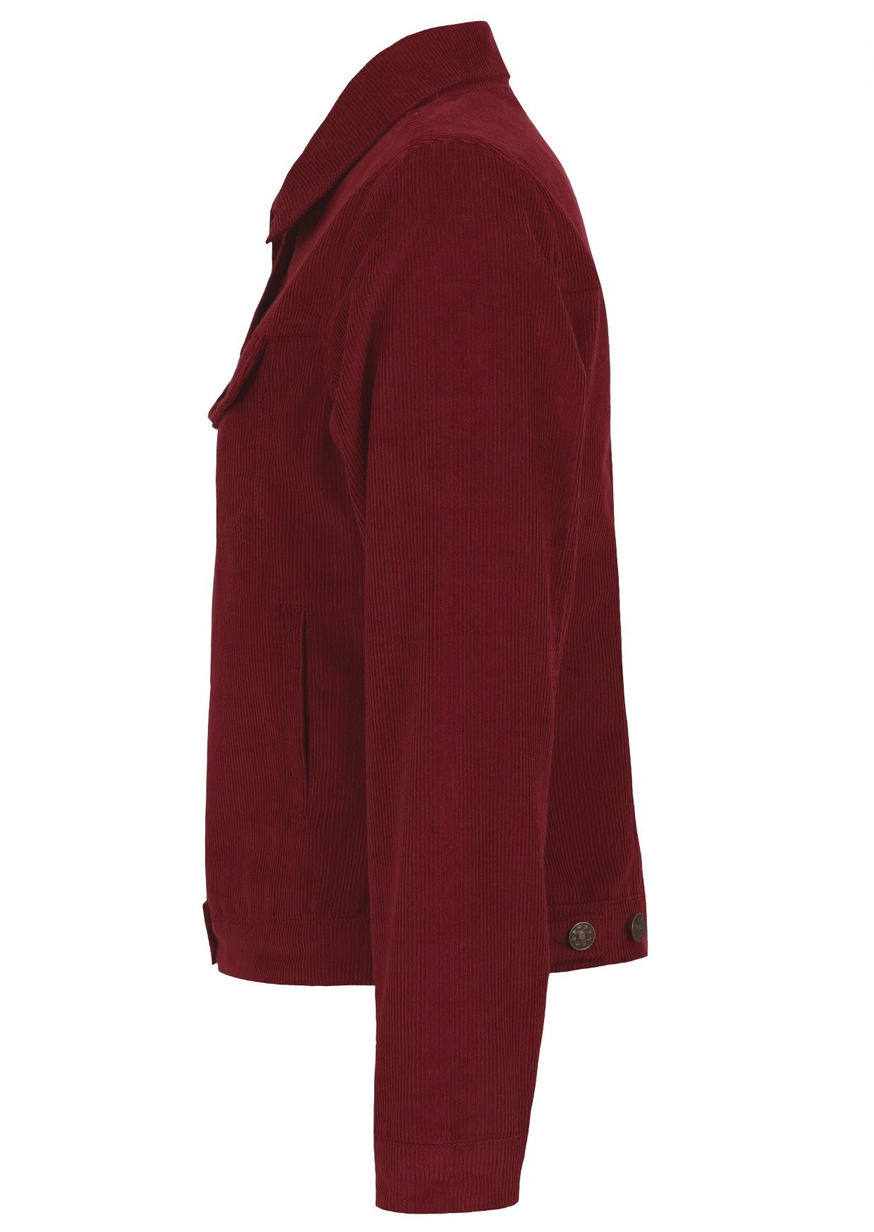 Corduroy jacket with front and breast pockets