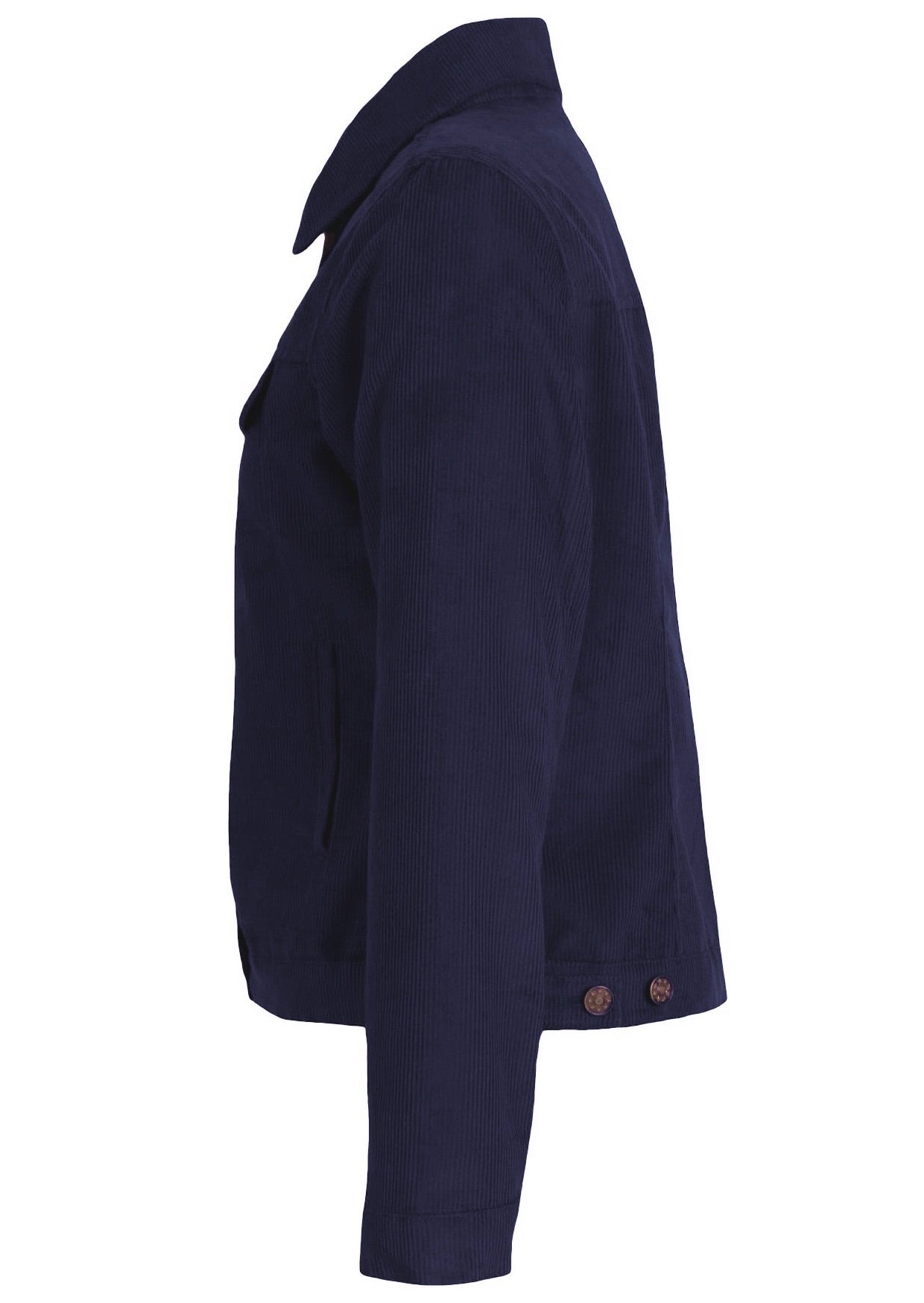 corduroy jacket with front and breast pockets