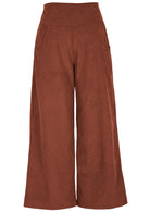100% Cotton Corduroy Pants in Burnt Henna 