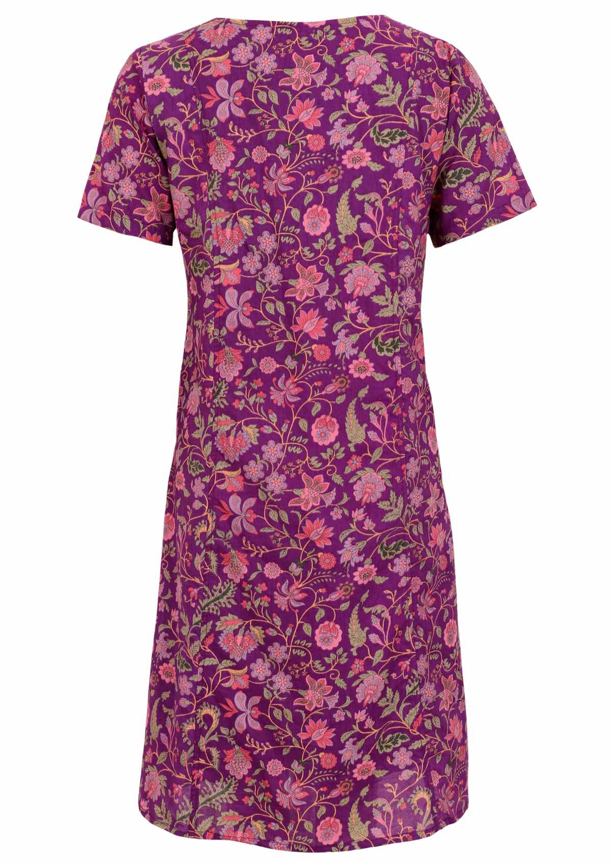 Relaxed fit cotton floral print dress