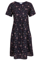  Indian print cotton dress with pockets 