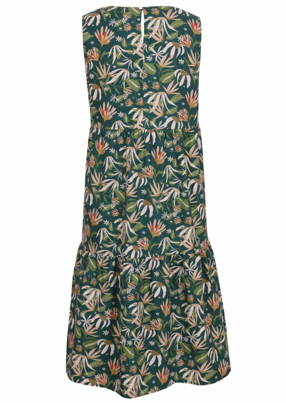 Harper dress Flannel Flower sleeveless dress 100 percent cotton back view