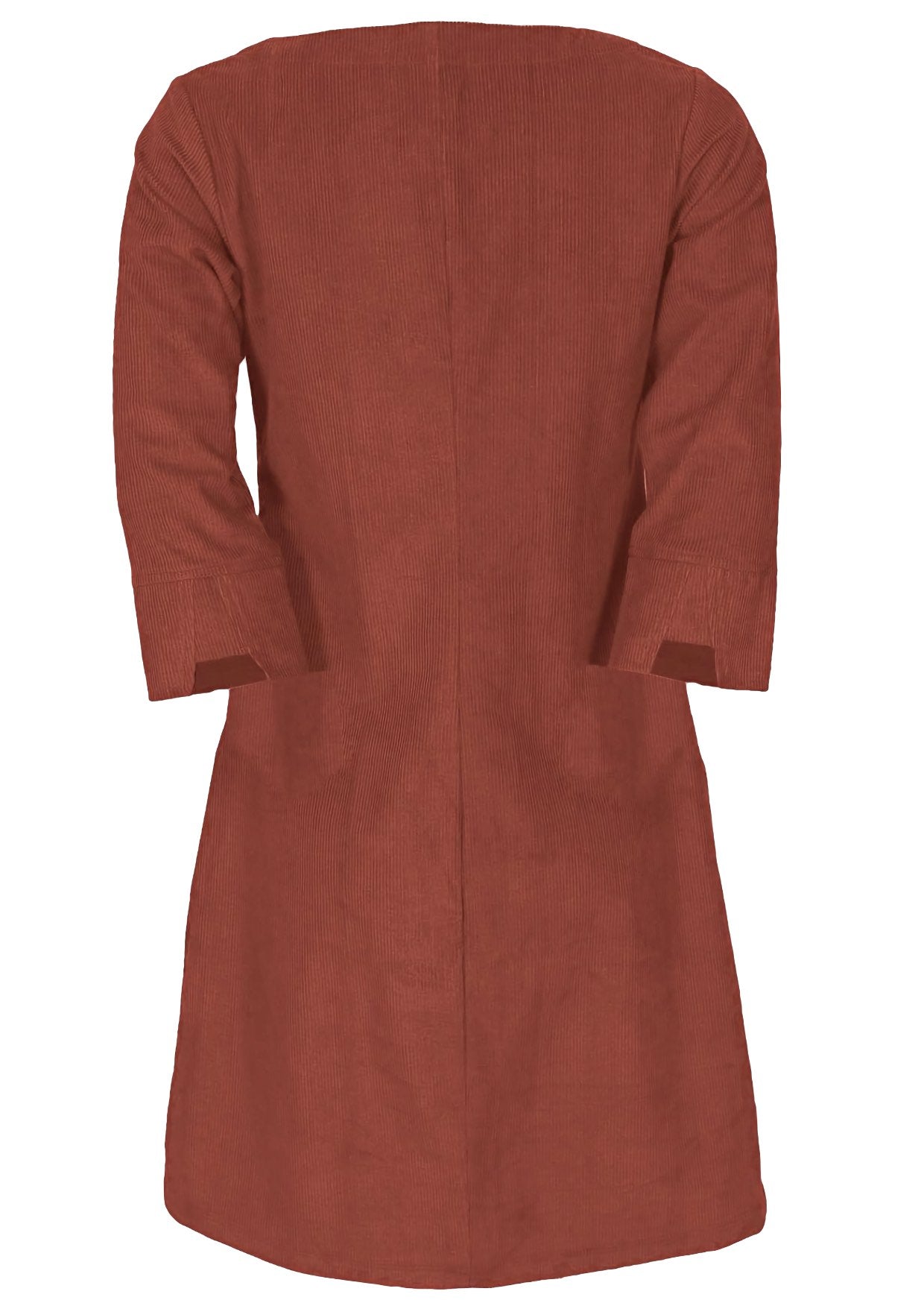 Jamie Cotton Corduroy Dress Burnt Henna | Karma East Australia