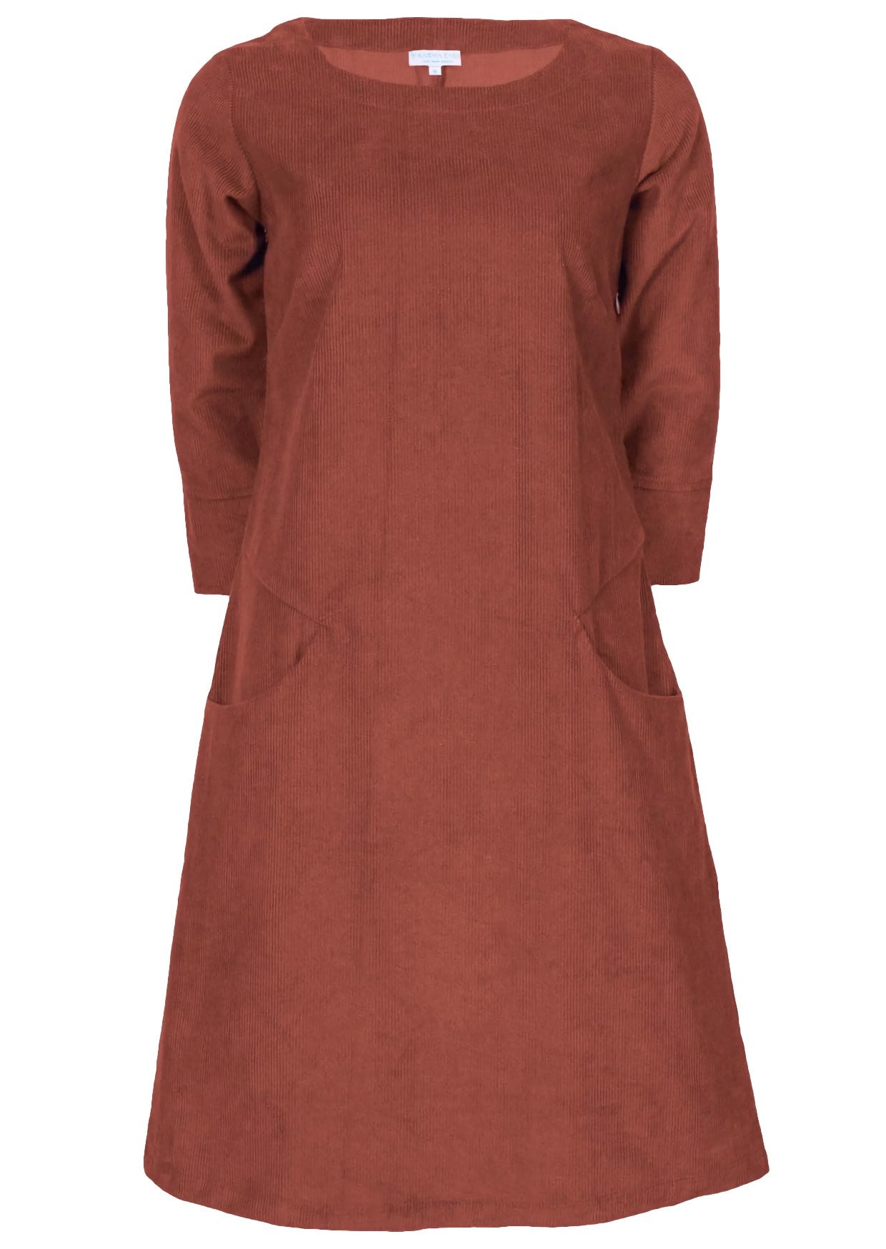 Jamie Cotton Corduroy Dress Burnt Henna | Karma East Australia
