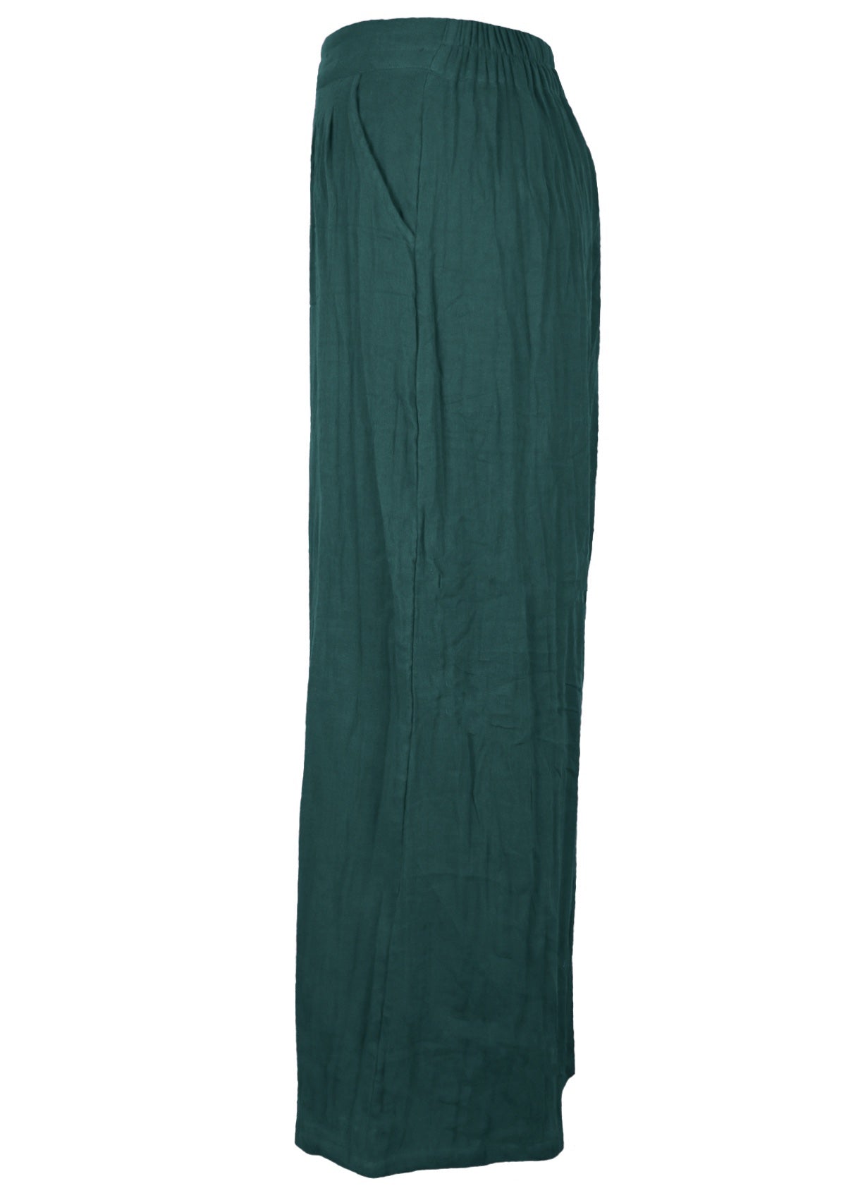 Lightweight cotton gauze form these wide leg pants with pockets