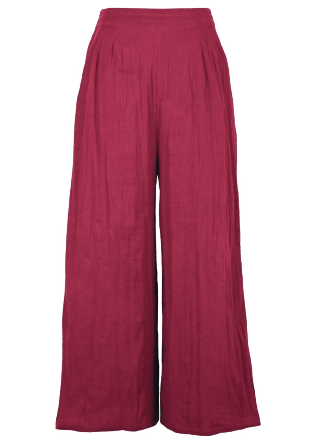 Two layers pf cotton gauze form these wide leg pants
