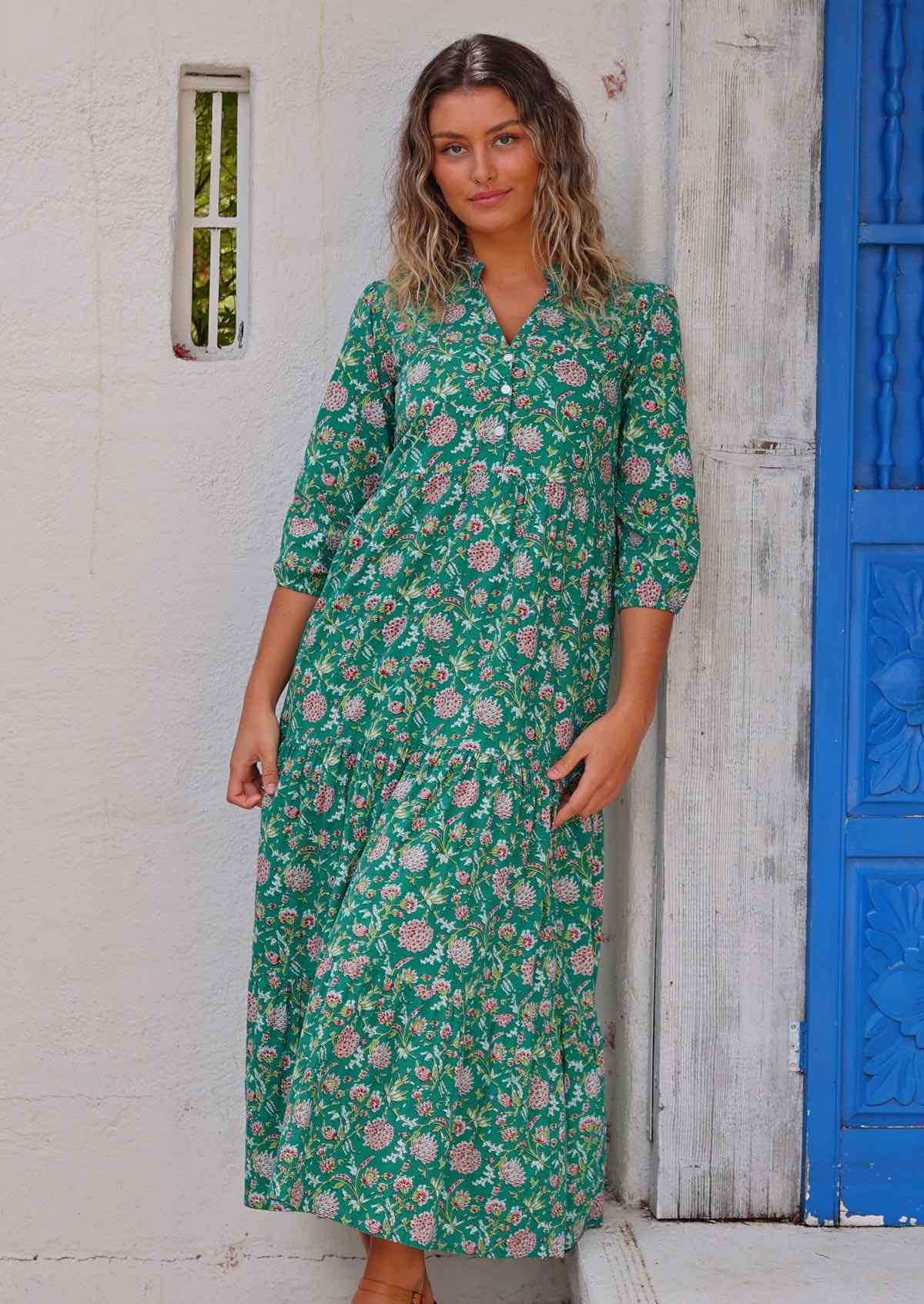 100 percent cotton maxi dress hotsell