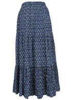 Three tiered cotton boho maxi skirt is great year-round