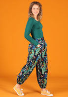 cotton harem pants with pockets