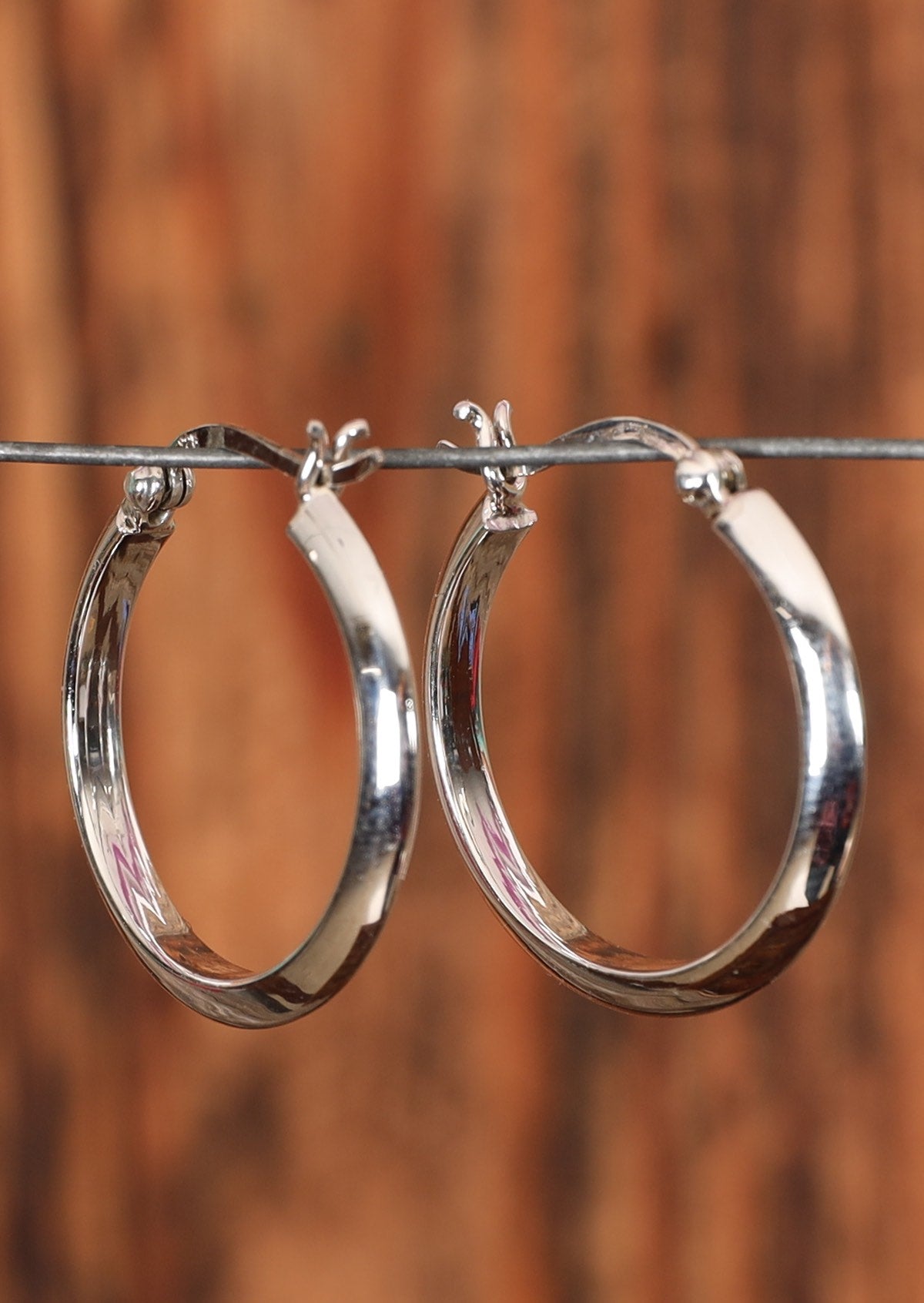 Good quality silver deals hoop earrings