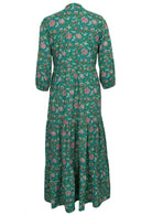 Long sleeved 100 percent cotton maxi dress back