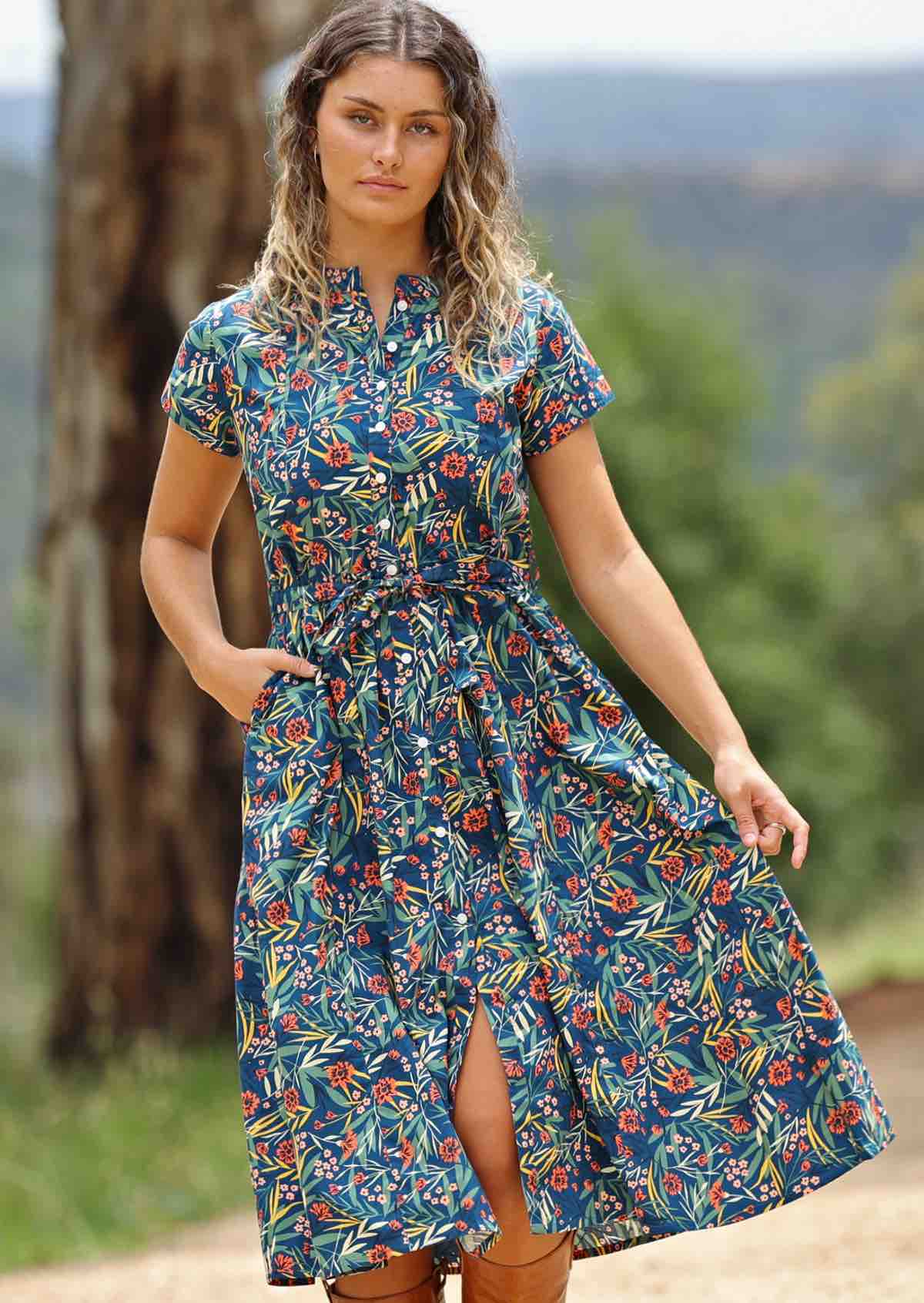 Buy Women's 100% Cotton Floral Dresses Online
