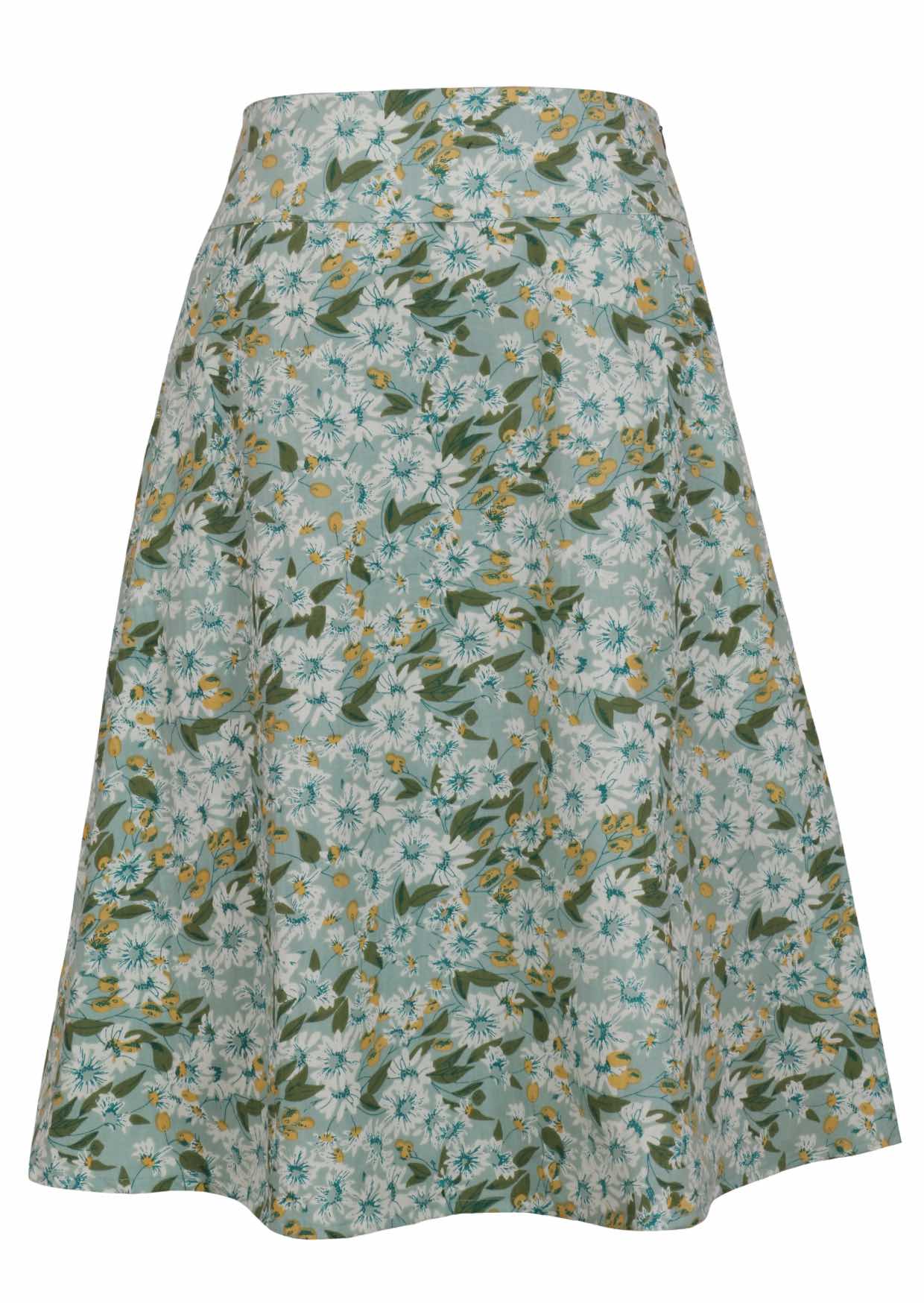 Zarah Skirt Daisy | Mid length A-line Skirt With Pockets – Karma East