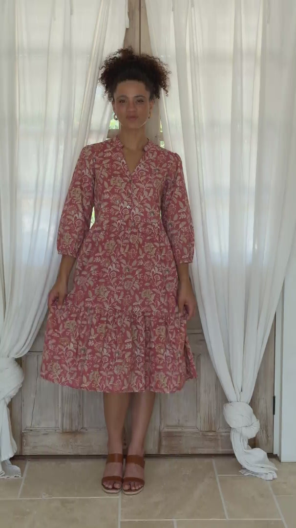 Tiered Midi Dress Dusk video