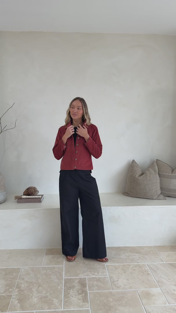 Sample Corduroy Jacket Burnt Henna video