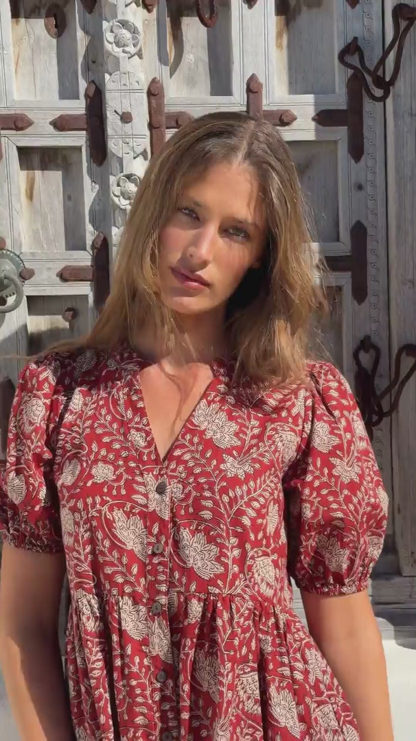 Pippa Dress Ochre video