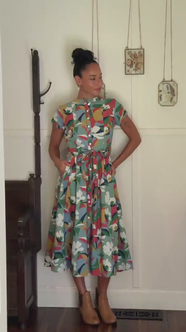 Vivien Dress Tallow Wood video